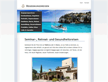 Tablet Screenshot of begegnungsreisen.ch